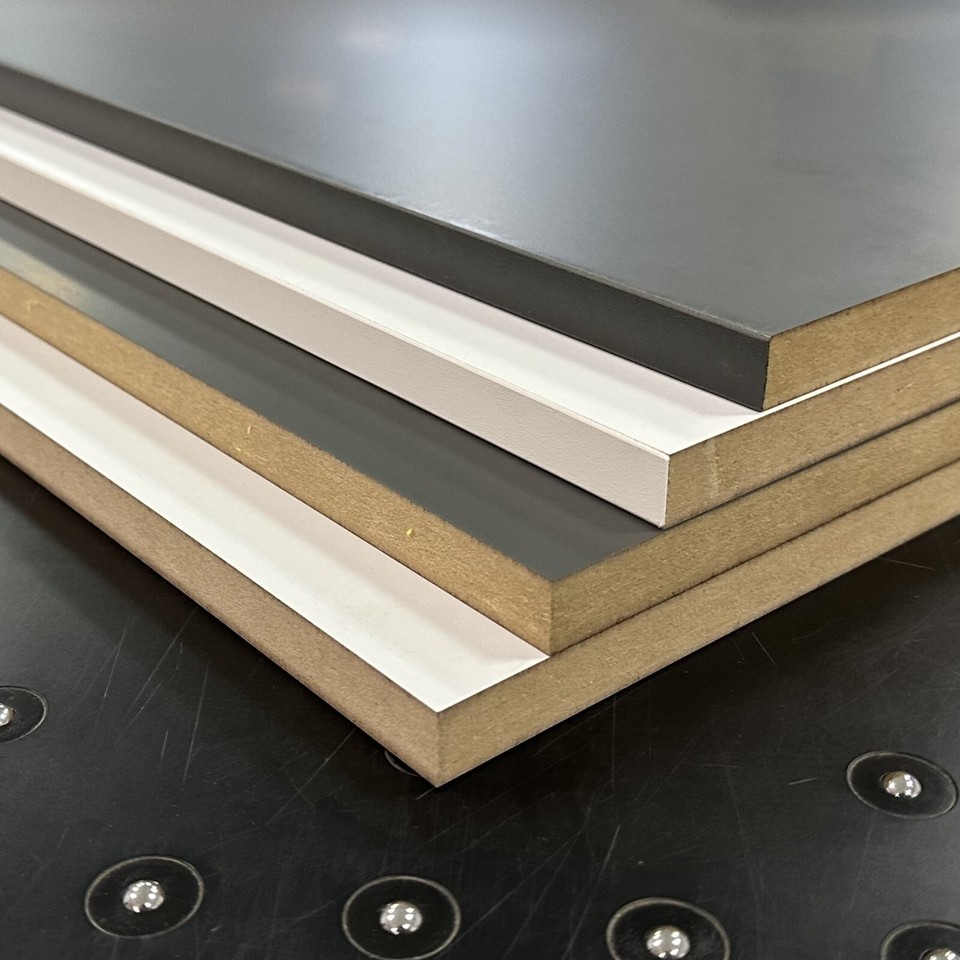 MDF Board Melamine Face Matt White-Size:Cut to Size 18mm (4 SIDE ...