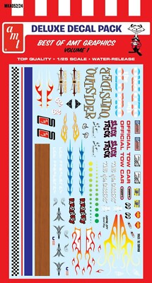 1:25 AMT *BEST OF AMT GRAPHICS* Volume 1 Deluxe Decal Pack *BRAND
