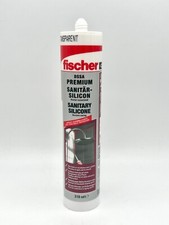 Fischer sanitary silicone DSSA 310ml joints silicone sealing transparent white grey