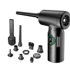 Compressed Air Duster 2 in 1 Air Blower Vacuum Cleaner Cordless Duster Blower