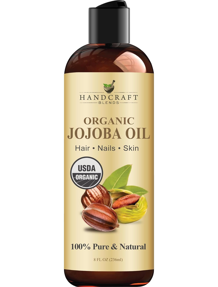 USDA Organic Jojoba Oil 8 oz – 100% Pure Natural for Skin & Face Care