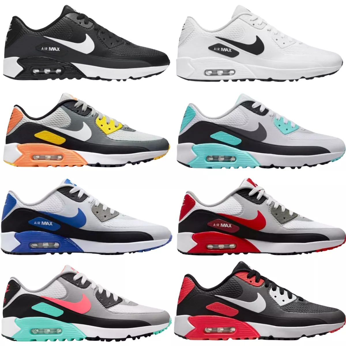NEW Nike AIR MAX 90 G Men's GOLF Shoes ALL COLORS US Sizes 7-14 NEW Nike AIR MAX 90 G Men's GOLF Shoes ALL COLORS US Sizes 7-14