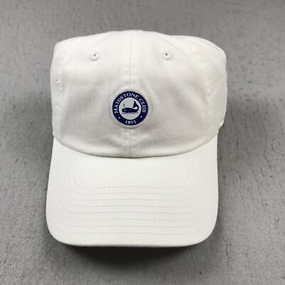 Maidstone Golf Club Hat Adult White American Needle Whale Logo Adjustable NWT