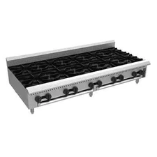 Venancio USA PHP60G-CT 60" Countertop Gas Hotplate with (10) Burners, Manual ...