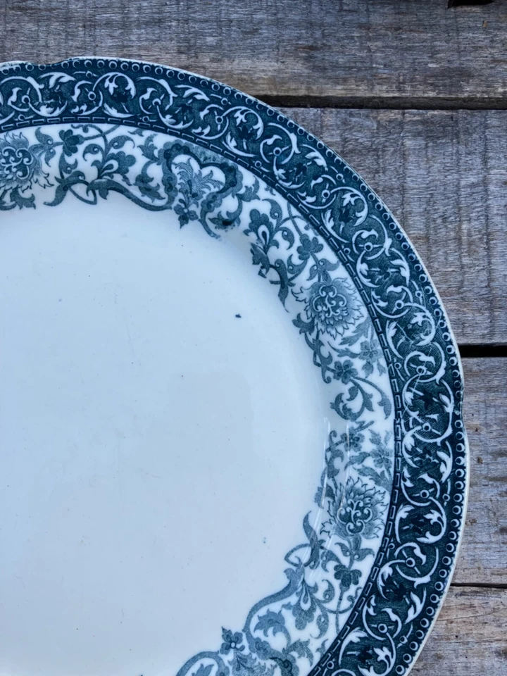 Assiettes plates - Choisy le roi, Hippolyte & Boulenger - Modèle ? - XIXème - Photo 4/4