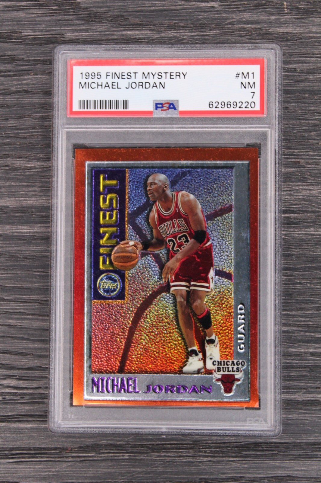 1995-96 Topps Finest Mystery Michael Jordan #M1 PSA 7 NM HOF