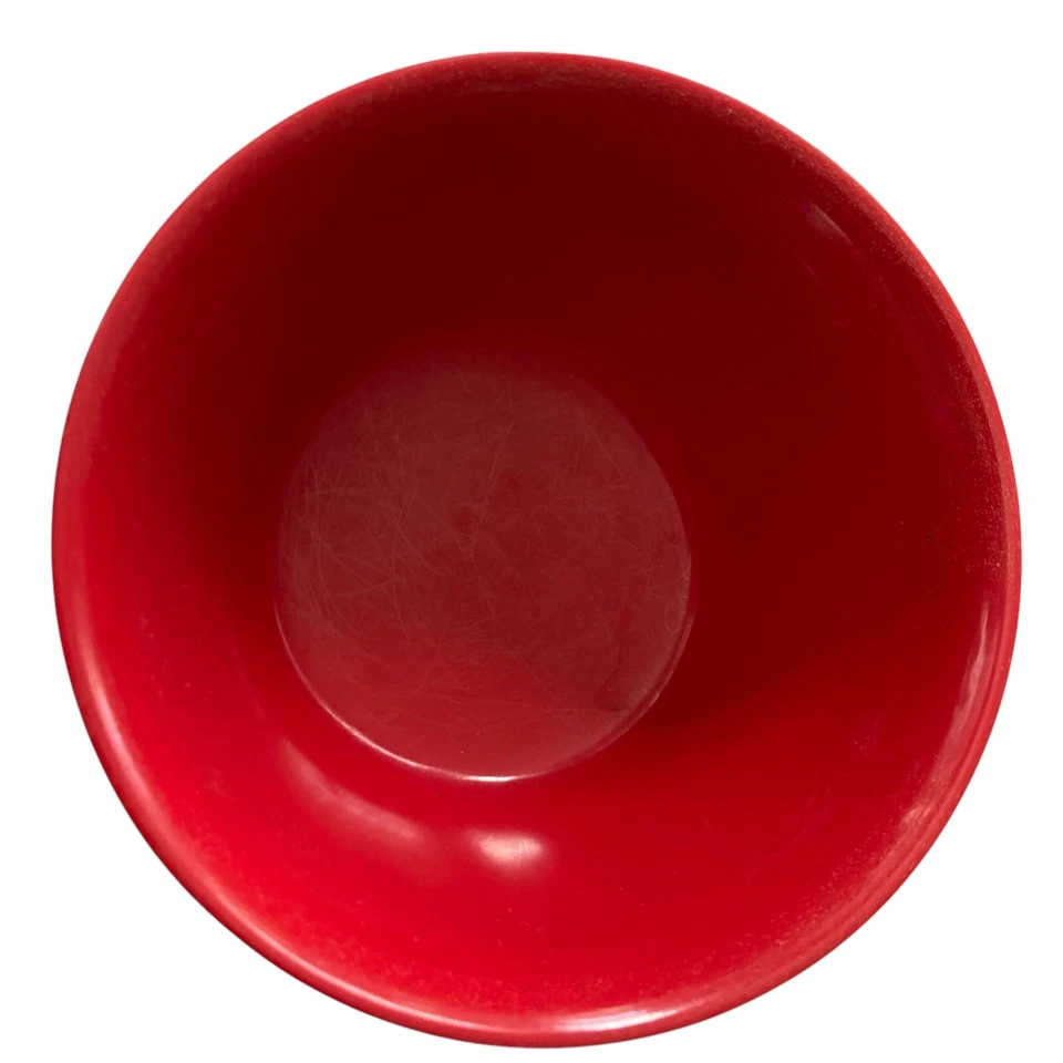 Set of 4 Carlisle Red Dallas Ware Bouillon Cup Melamine 8 Oz - Image 3 of 4