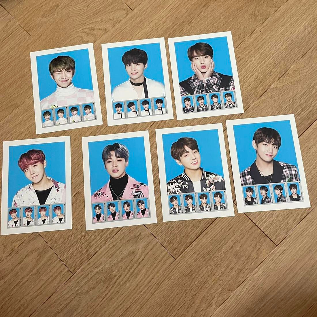 BTS Official The Wings Tour Postage Stamp Seal Set Kpop Army