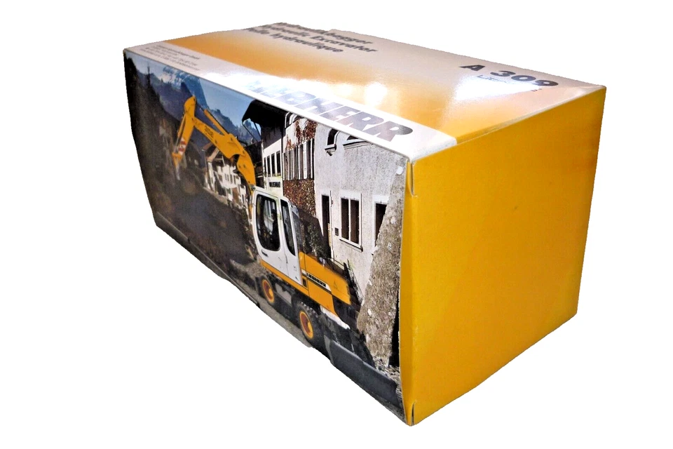 NZG Metallmodell Hydraulikbagger 605 Liebherr A 309 Litronic 1:50 OVP Excavator - Bild 3 von 4