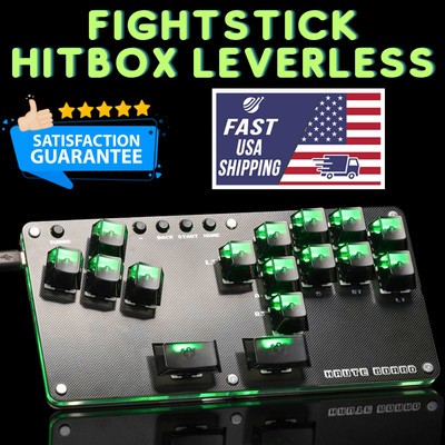 Fightstick Hitbox Leverless Controller Joystick Remote PC/Ps3/ Ps4/Arcade Remote