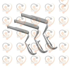 ST Mark Pelvis Retractor Deep Surgery 3 PCS Set Surgical Orthopedic Instruments