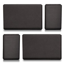 High Density Black Yoga Blocks Set of 4