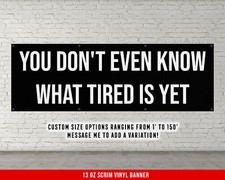 Motivational Gym Banner - Inspirational Wall Art - Weightlifting Decor