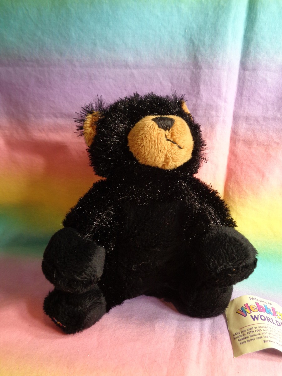 Ganz Webkinz Lil' Kinz Black Bear Mini Plush Toy No Code 6