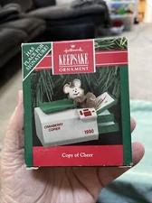 Hallmark Ornament Mouse Copy Of Cheer 1990 Vintage Ornament New