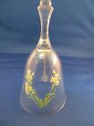 Avon 24% Full Lead Crystal Bell With Daffodil Flowers