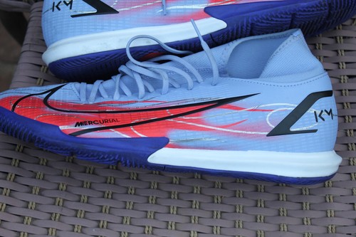 SCARPE DA CALCIO NIKE DB 2862-506 MERCULIAR KM INDOR VIOLA/ROSSO TAGLIA 11 IN PERFETTE CONDIZIONI - Foto 4 di 7