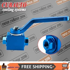 Full Aluminum Brake Line Lock Shut Off Valve 1/8" NPT Billet Blue New