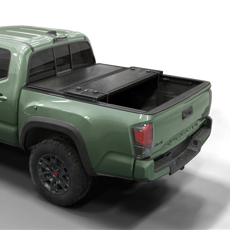 Cubierta rígida plegable para caja de camioneta|Se adapta a Toyota Tacoma 05-15 plataforma de 6' 2" Foto 2 de 4