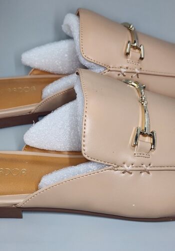 JENN ARDOR Women's Nude Mules Flat Loafer Backless Slip-on Shoes 8.5 New !! - Picture 6 of 10