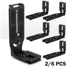 2/6 Pcs L-Bracket Quick Release Plate For Camera DSLR Camcorder Nonslip Bracket