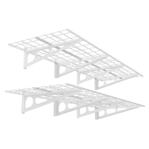 Paquete de 2 estantes de pared flotantes STOREADY 2x6 pies 24 pulgadas por 72 pulgadas estante de almacenamiento de garaje - Imagen 2 de 30