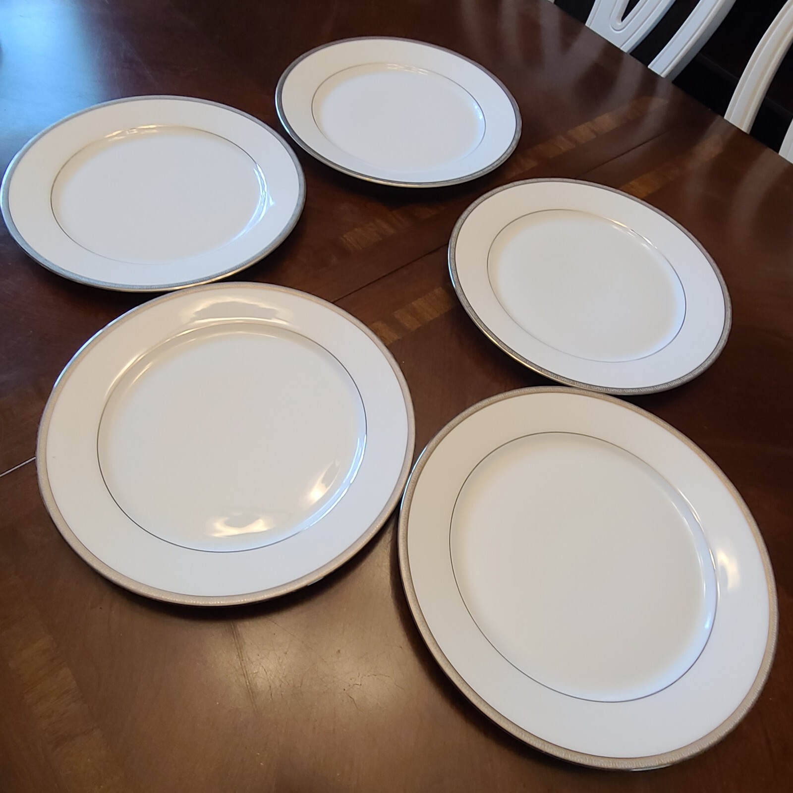 Charter Club Grand Buffet Platinum 11.375-Inch Dinner Plates Set of 5