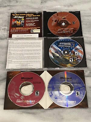 Lot (3) MICROSOFT Combat Flight Simulator 3 Jetfighter V F22