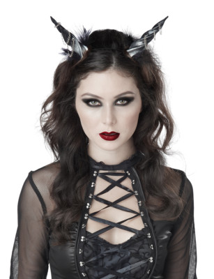 California Costume Twilight Temptress Horns, Black, One Size - CCC-60677-BLK-OS