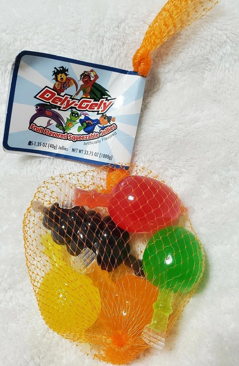 Dely Gely Fruit Jelly 5 Pieces Sampler Count Famous Tik Tok CANDY