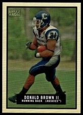 2009 Topps Magic 50 Donald Brown Connecticut Huskies RC Football Card
