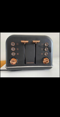 Morphy Richards Accents 4-Scheiben-Toaster, Roségold & Schwarz, 1800 W, 242104
