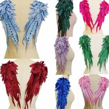 Ein Paar Strass Applikation Pailletten Kristall Nähen Auf Craft für Blazer Jacke