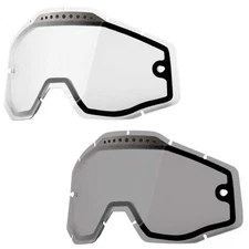 100% Strata MX/ Racecraft/ Accuri Goggle Replacement Vented Dual Lens