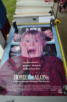 HOME ALONE VINTAGE ORIGINAL DOUBLE SIDED MOVIE POSTER 27 x 41