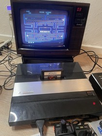 Atari 5200 4 Port Console, Rebuilt Controllers, Power Mod, 9 Games. Fully Tested