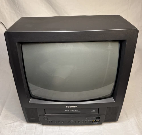 Toshiba TV and VCR Combo MV13L3 Retro Gaming 13” Screen 2001 Color (Tested) CRT