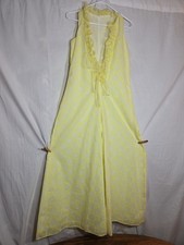Vintage LACE Ruffels BeLL BOTTOMS JUMPSUIT SIZE 34 X 24