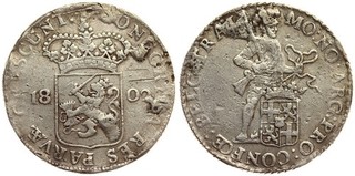 Netherlands / Utrecht Silver Ducaton 1802 Batavian Republic