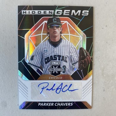 2021 Panini Elite Extra Edition Hidden Gems Black Parker Chavers #HG-PC Auto