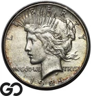 1924-S Peace Dollar, Choice AU Better Date San Francisco Issue