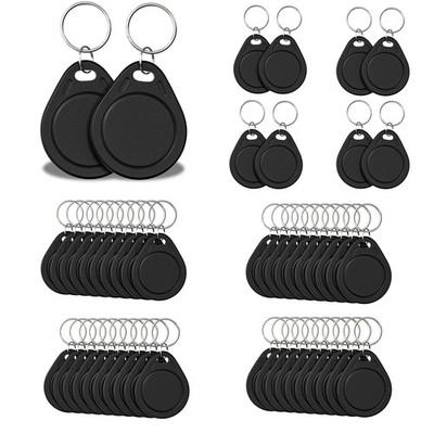 50pcs T5577 RFID Keyfobs 125kHz Writable T5577 Key Tags Proximity ID Card Tok...