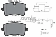 Textar brake pad set, disc brake 2521403