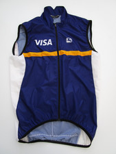 Chaleco de ciclismo Giordana Visa mediano para hombre cremallera completa ligero Italia