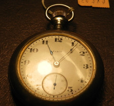 1887 Elgin Open Face Men's Pocket Watch - Nickel Silver Grade 75 Sz 18s 15j Runs