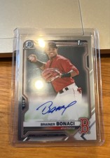 2021 Bowman - Chrome Prospects Autographs Brainer Bonaci #CPA-BB (AU, RC)