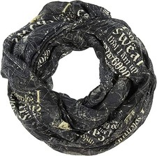 Bioworld OS The Marauder's Map Black Infinity Scarf I Harry Potter Fandom Merch