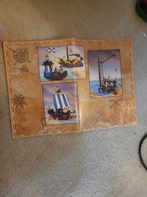 LEGO 6274 Caribbean Clipper 1989 Bluecoat Ship w Sails Cannons Minifigs COMPLETE