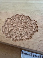 Wagashi Wooden Mold Hand Carved Plum Sakura Handcrafted Sweets Making Japan