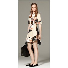 3.1 Phillip Lim for Target Asymmetrical Hem Mini Short Floral Stretchy Dress M